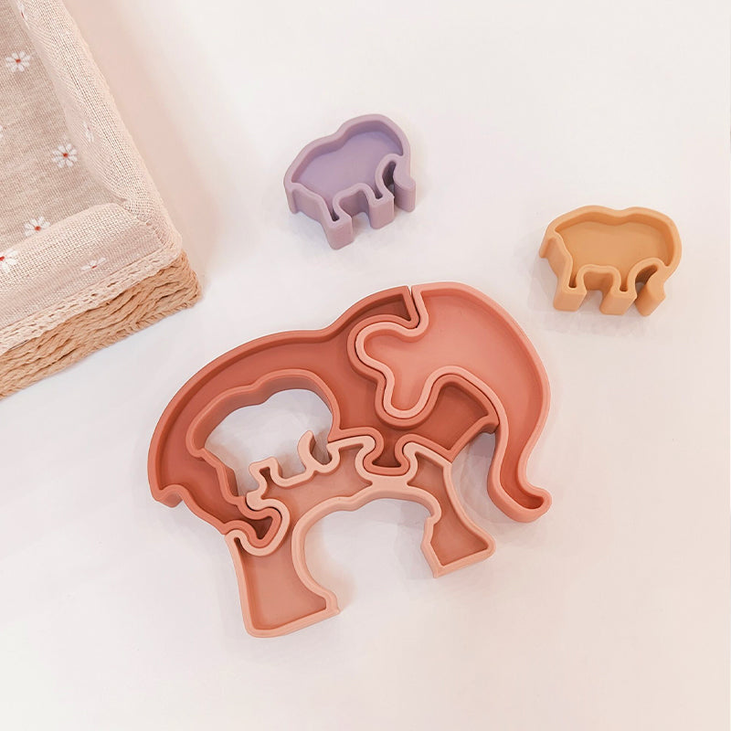 Biomom Ellie Stacker Nested Silicone Puzzle Toy