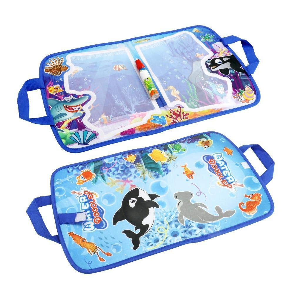 Water Doodler Wet Brush Drawing Travel Mat - Sea