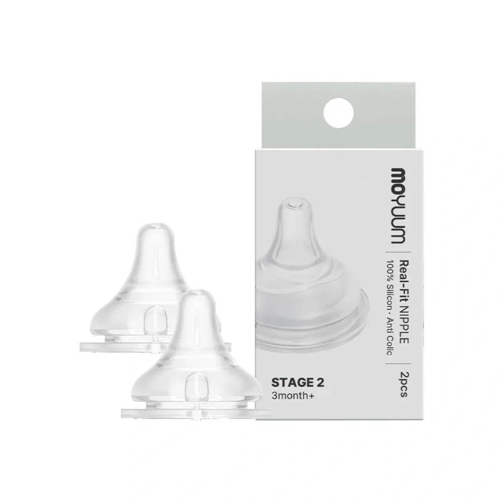 Moyuum Real Fit Nipples, 2pk (5 Sizes) | Gen 2 & 3 - Pupsik Singapore