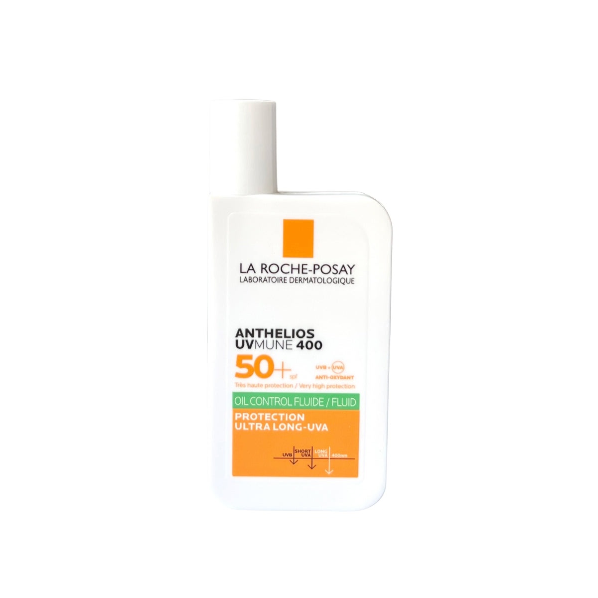 La Roche-Posay Anthelios UVMune 400 Fluid Oil Control Sunscreen, SPF50+  - Made in France - Exp 07/27