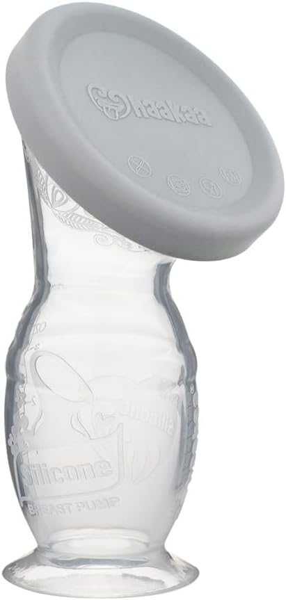 Haakaa Gen 2 Silicone Manual Breast Pump, 100ml (w/ Suction Base & Lid) - 3 Colors - Pupsik Singapore