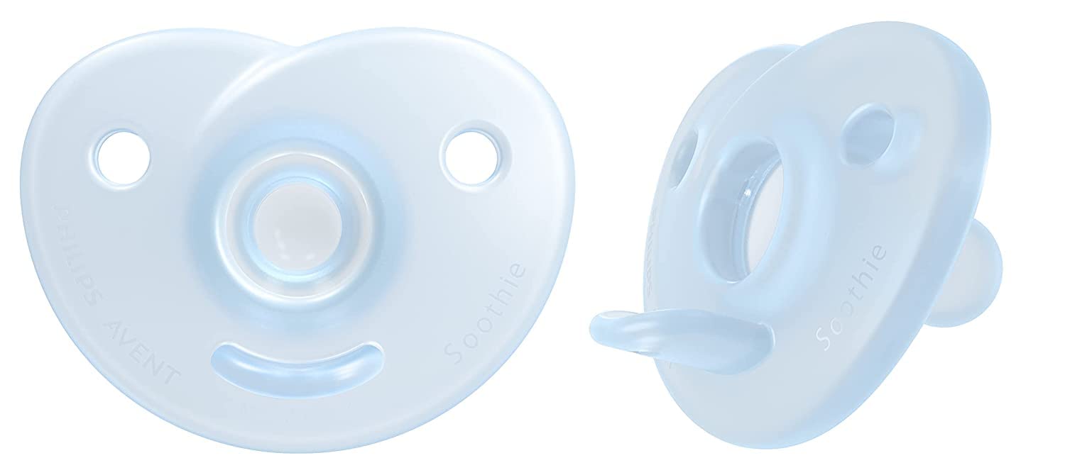 Philips Avent Soothie Heart Pacifier, 2pk - Blue (2 Sizes)