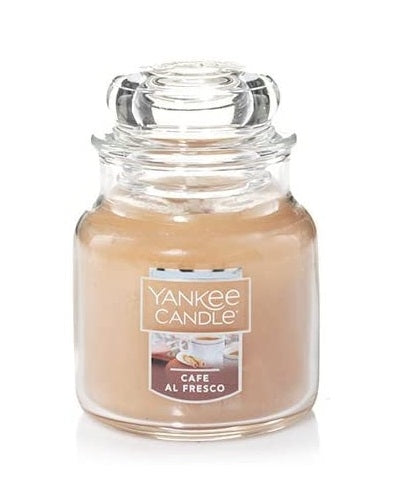 Yankee Candle Small Jar Candle (3.7oz) - Café Al Fresco