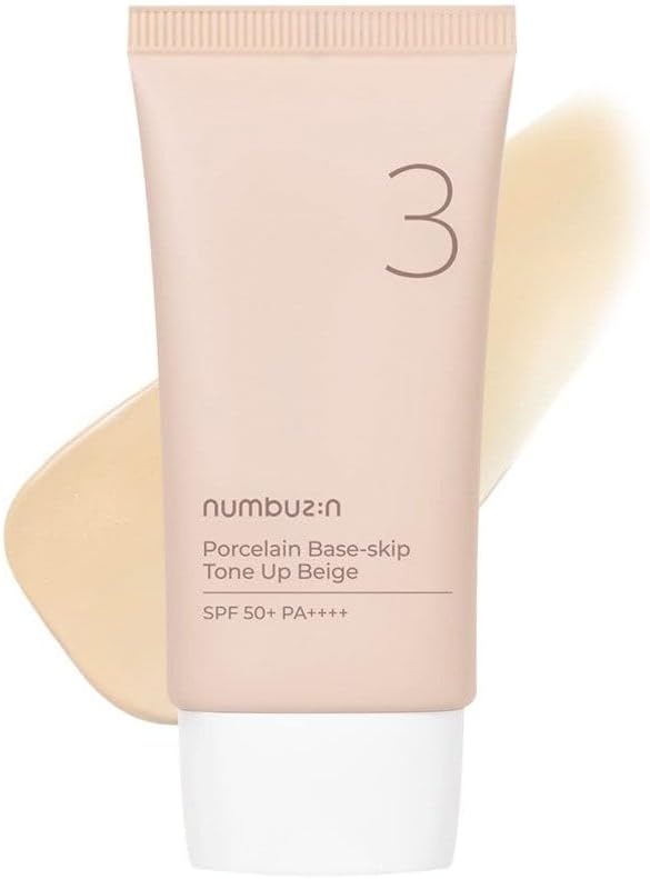 numbuzin No. 3 Porcelain Base-skip Tone Up Beige SPF50+ PA++++, 50ml (Exp 10/26)