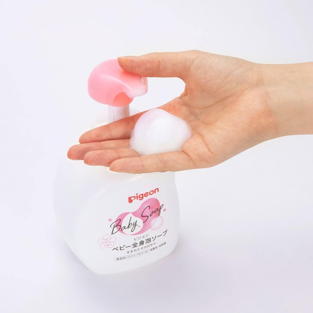 Pigeon Baby Body Foam Soap, 500ml (Floral Scented) - Exp 05/26