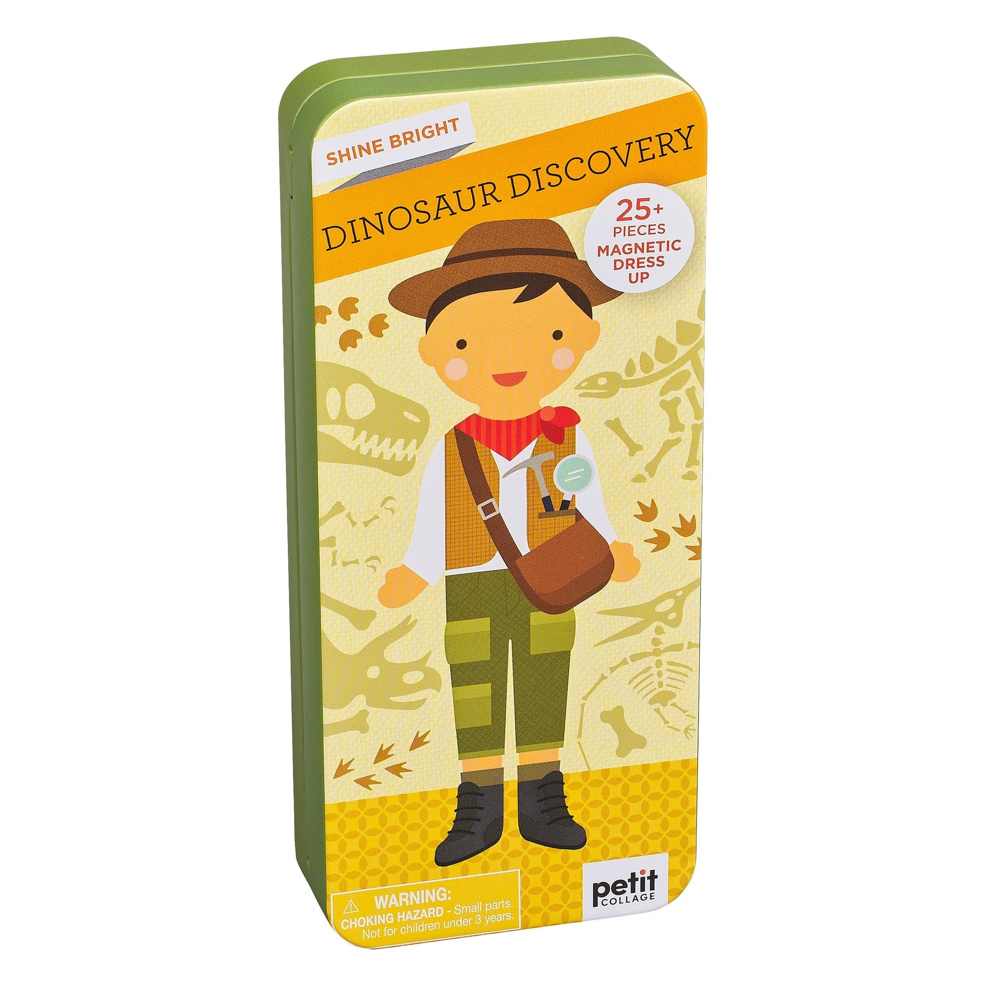 Petit Collage Shine Bright Magnetic Play Set - Dinosaur Discovery