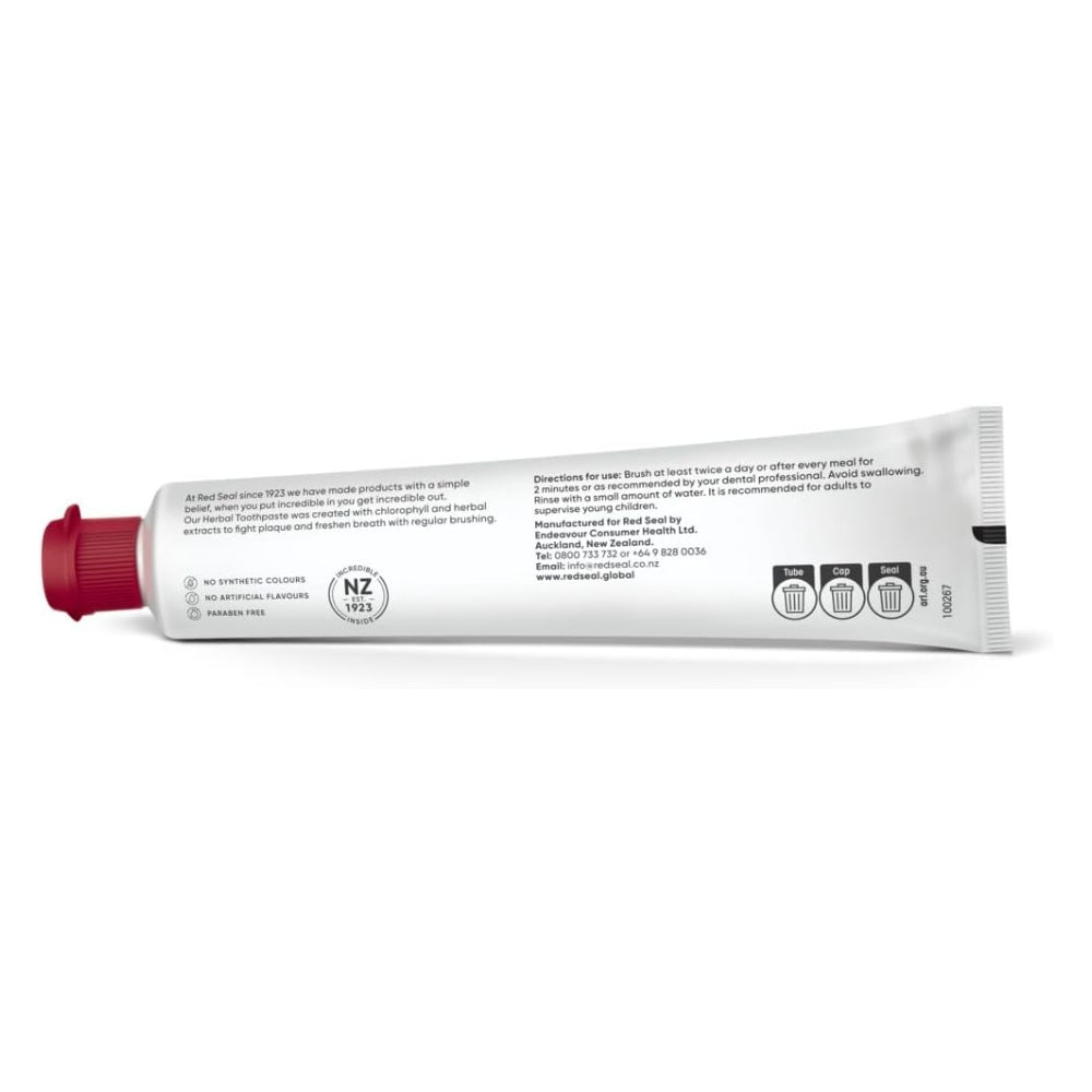 Red Seal Herbal Natural Toothpaste, 100g (Exp 06/27)