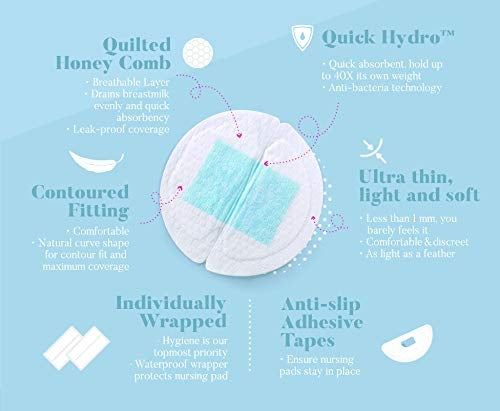 NatureBond Ultra Thin Disposable Nursing Breast Pads (120pads)