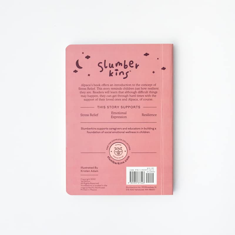 Slumberkins Alpaca Will Be There Board Book (Stress Relief)