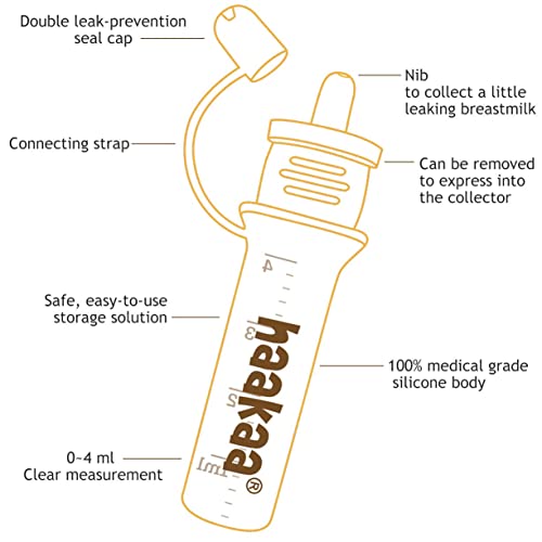 Haakaa Pre-Sterilized Silicone Colostrum Collector Feeding Pack (4ml x 6)