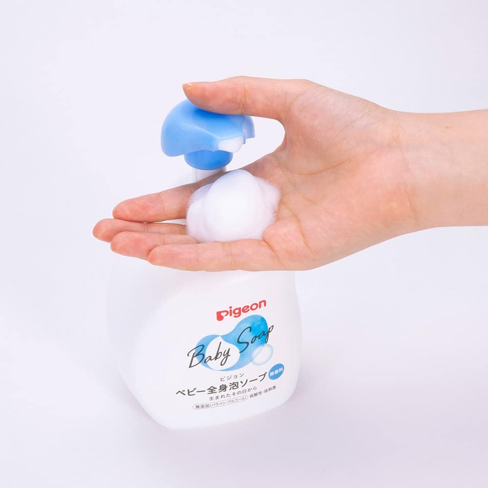 Pigeon Baby Body Foam Soap, 500ml (Fragrance-Free) - Exp 07/27