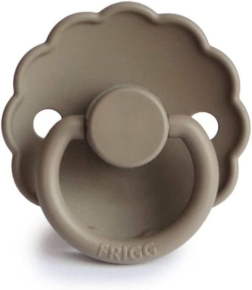 FRIGG Daisy Latex Baby Pacifiers, 1pk – Portobello (2 Sizes)
