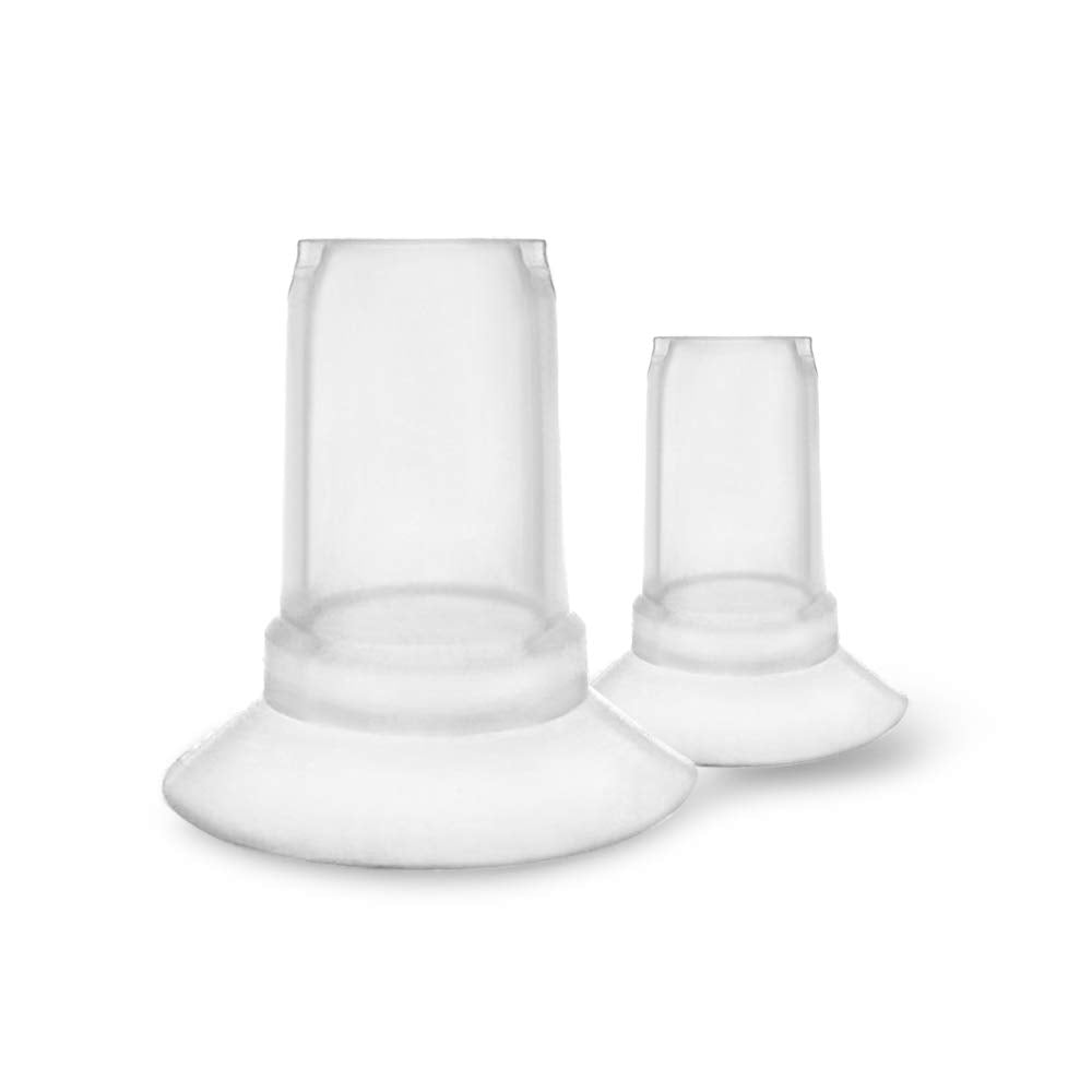 Maymom Silicone Flange Inserts for Medela & Spectra 24mm Breastshield (Long), 2pc (3 Sizes)