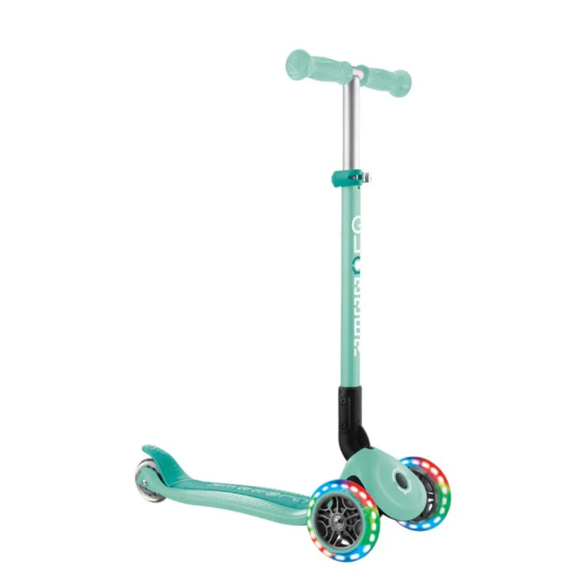 Globber Primo Height-Adjustable Foldable 3 Wheel Scooter (LED Wheels) (9 Types) | 3-7Y - Pupsik Singapore
