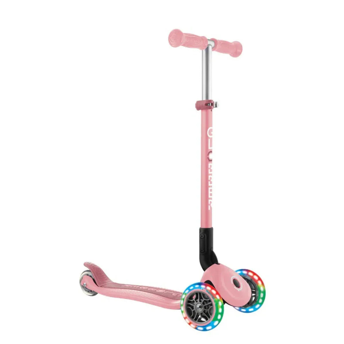Globber Primo Height-Adjustable Foldable 3 Wheel Scooter (LED Wheels) (9 Types) | 3-7Y - Pupsik Singapore