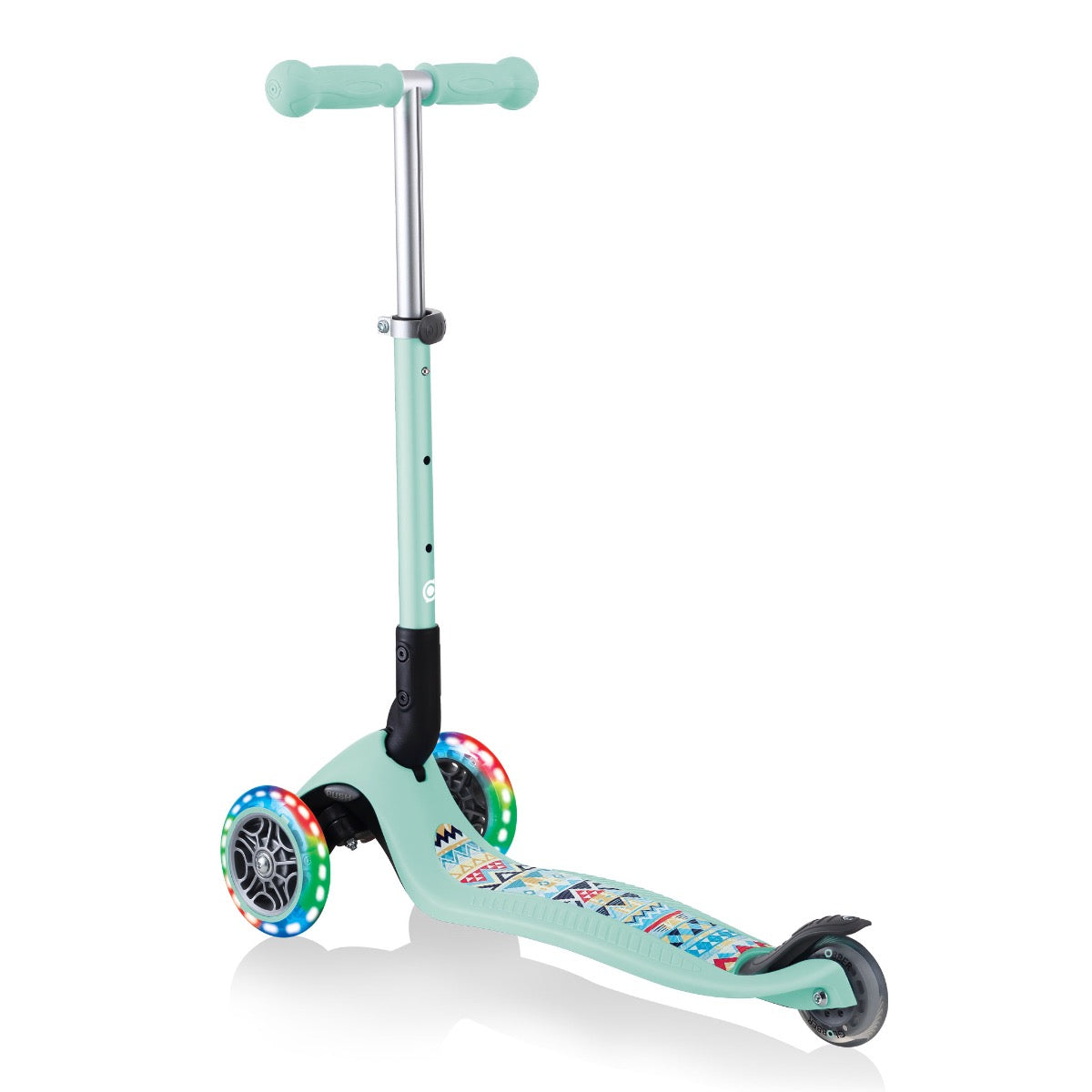 Globber Junior Foldable Fantasy Lights Scooter (LED Wheels) - 8 Colors - Pupsik Singapore