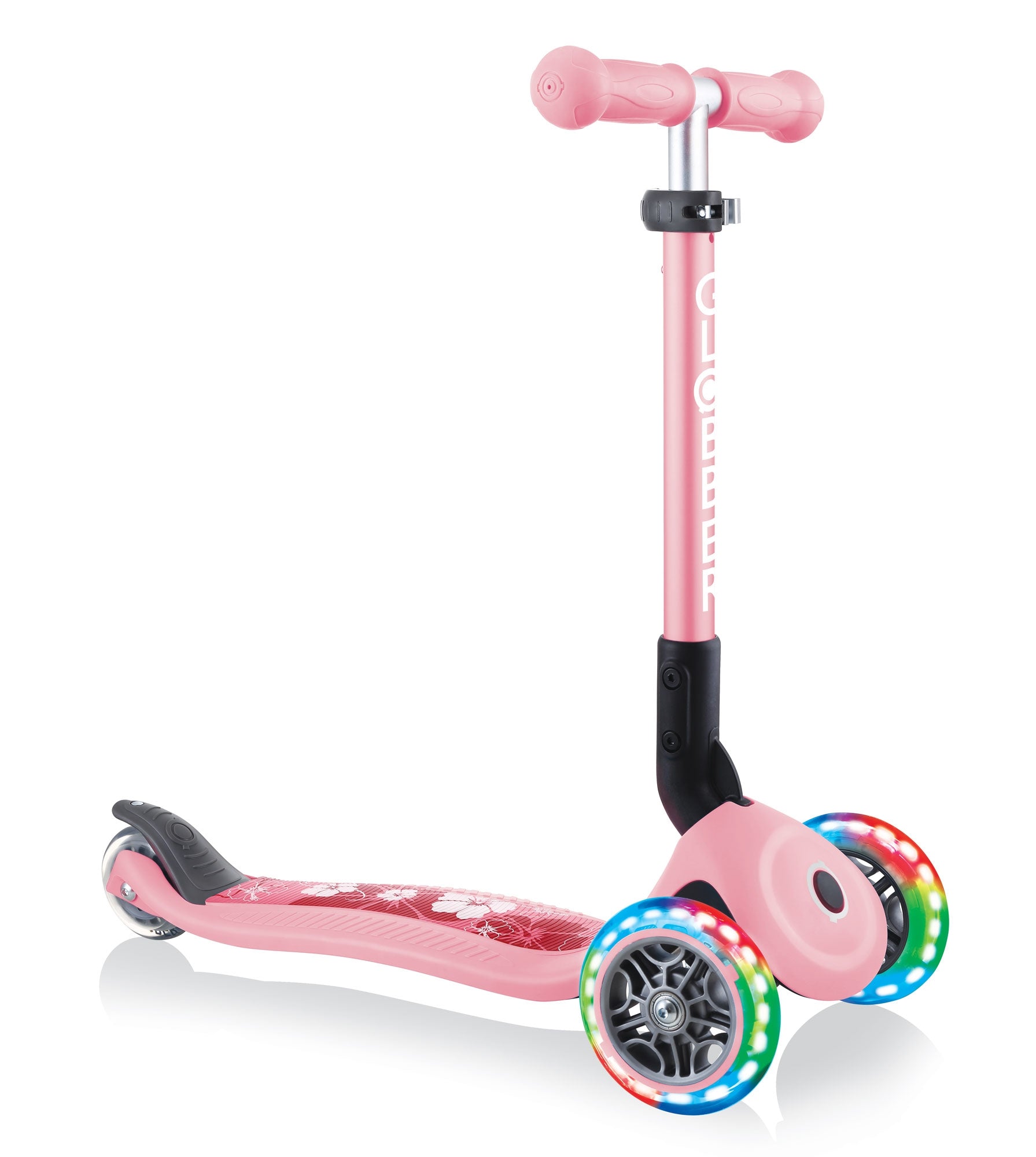 Globber Junior Foldable Fantasy Lights Scooter (LED Wheels) - 8 Colors - Pupsik Singapore