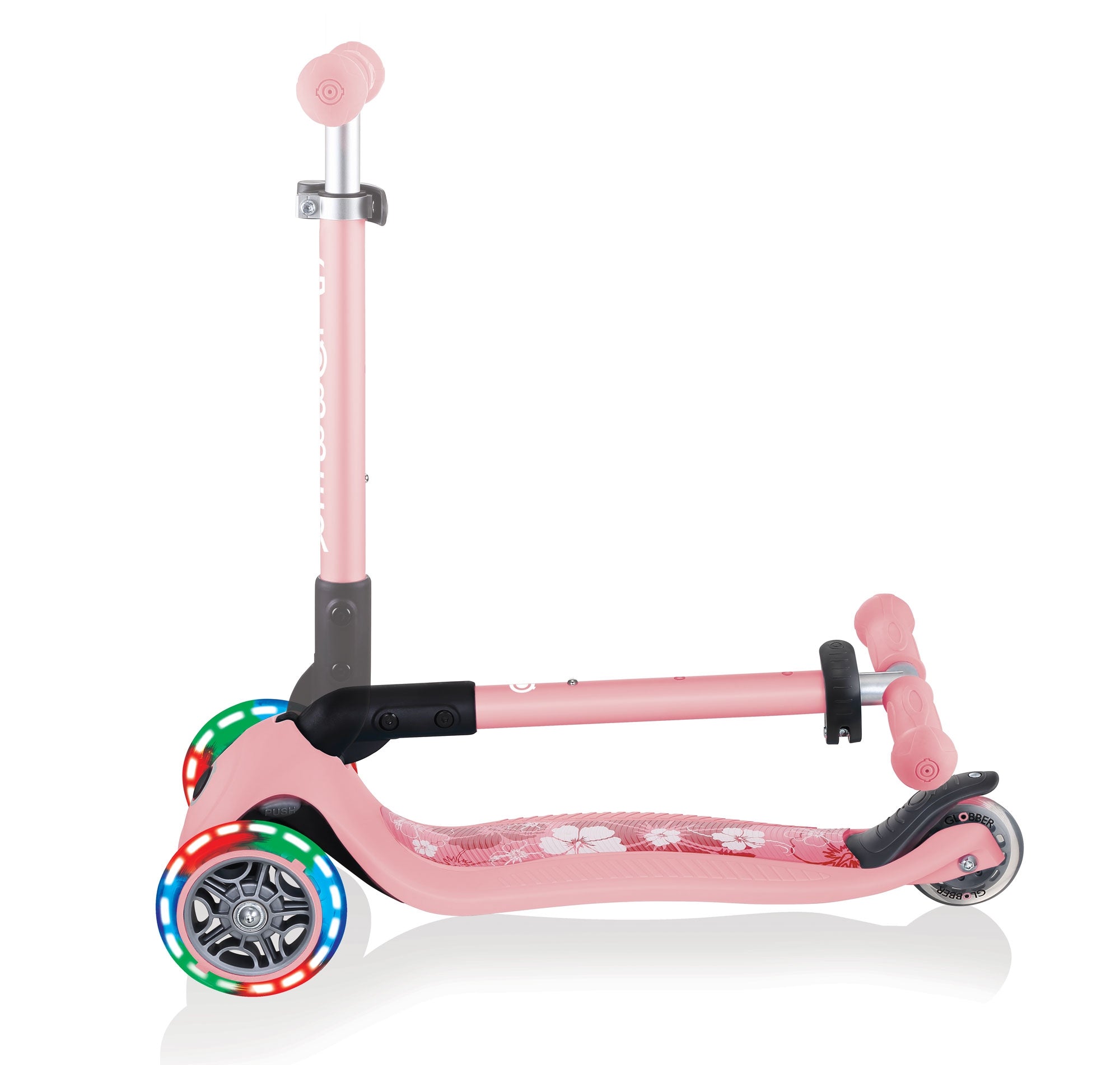 Globber Junior Foldable Fantasy Lights Scooter (LED Wheels) - 8 Colors - Pupsik Singapore