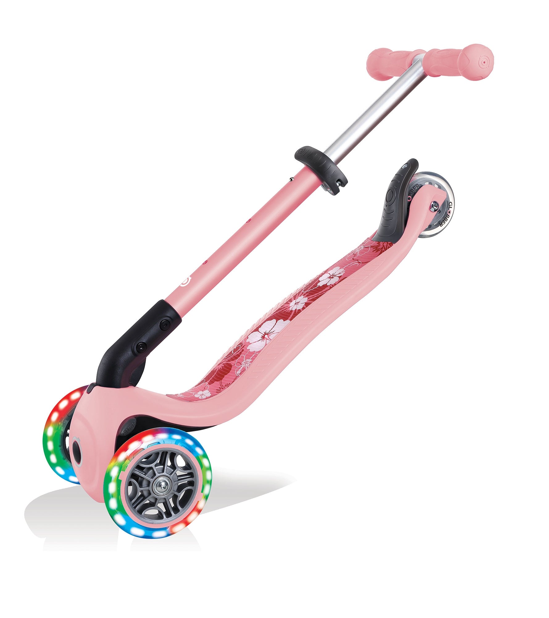 Globber Junior Foldable Fantasy Lights Scooter (LED Wheels) - 8 Colors - Pupsik Singapore