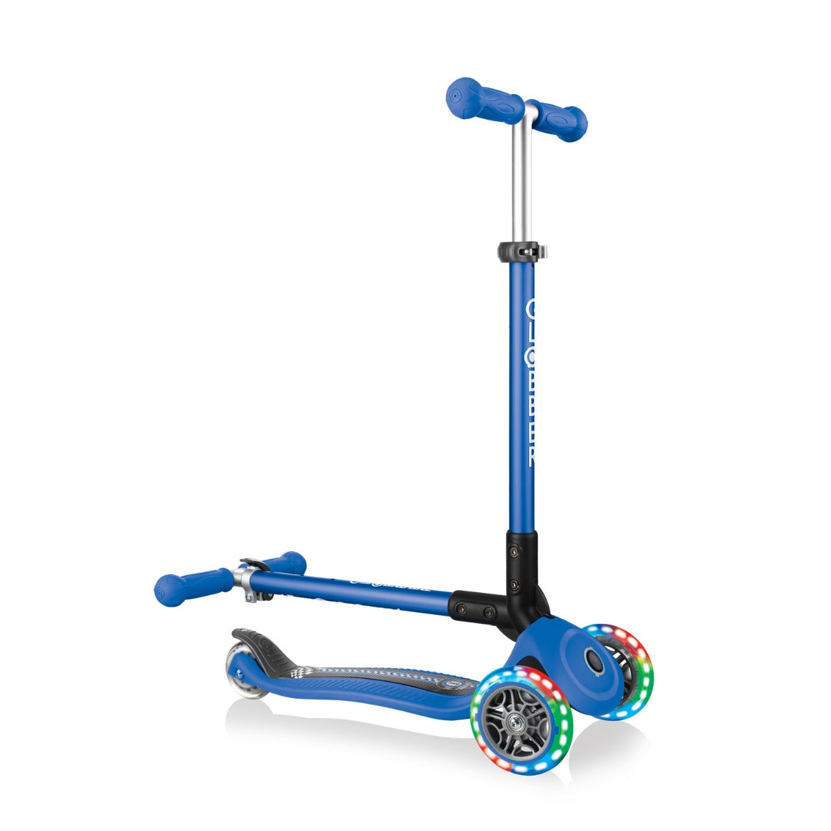 Globber Primo Foldable Fantasy Lights Scooter (LED Wheels) - 2 Designs - Pupsik Singapore