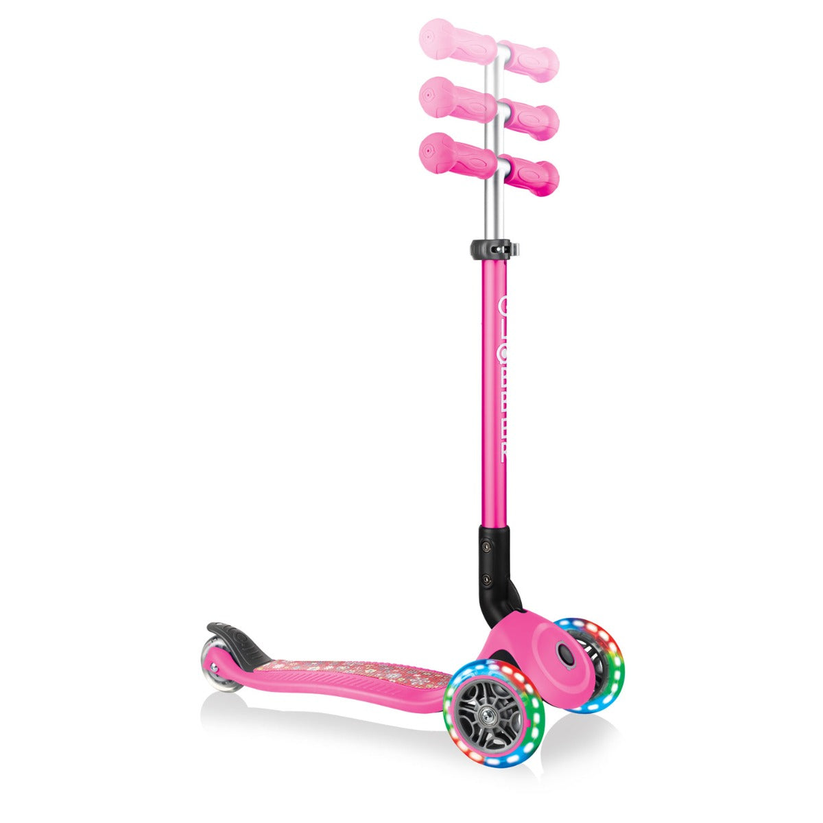 Globber Primo Foldable Fantasy Lights Scooter (LED Wheels) - 2 Designs - Pupsik Singapore
