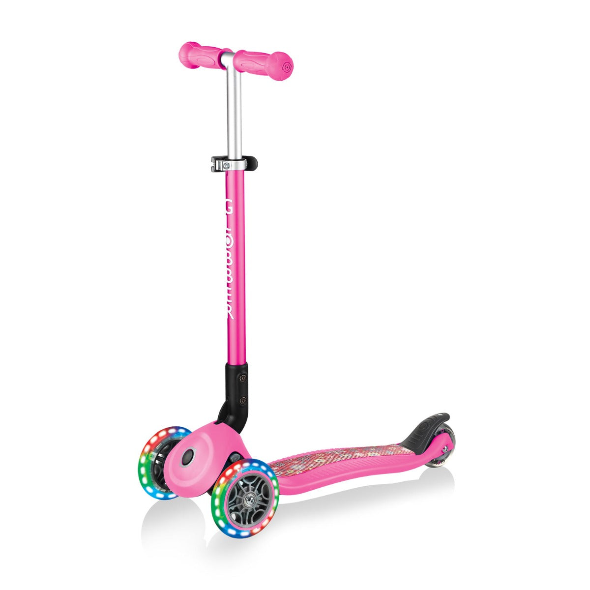 Globber Primo Foldable Fantasy Lights Scooter (LED Wheels) - 2 Designs - Pupsik Singapore