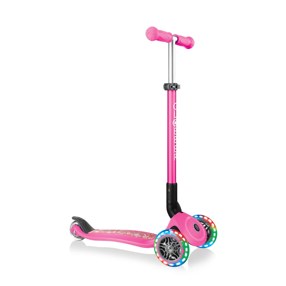 Globber Primo Foldable Fantasy Lights Scooter (LED Wheels) - 2 Designs - Pupsik Singapore