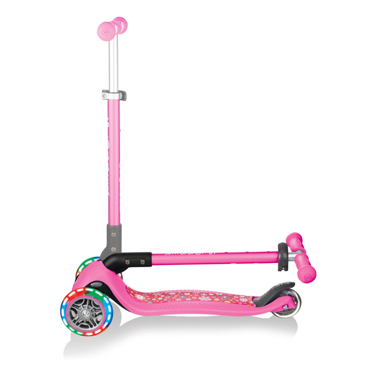 Globber Primo Foldable Fantasy Lights Scooter (LED Wheels) - 2 Designs - Pupsik Singapore
