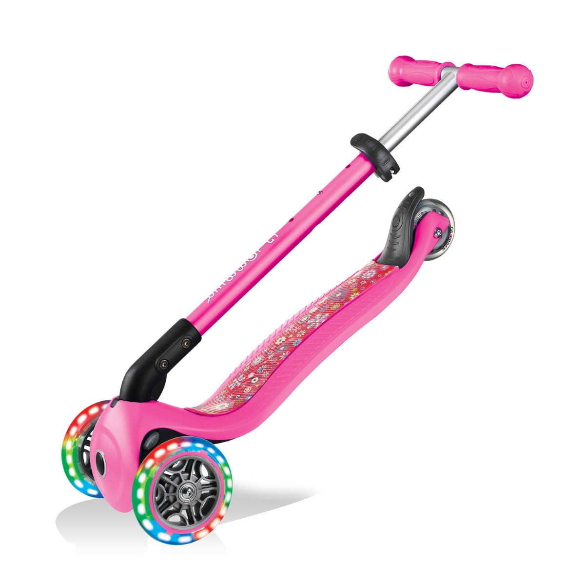 Globber Primo Foldable Fantasy Lights Scooter (LED Wheels) - 2 Designs - Pupsik Singapore