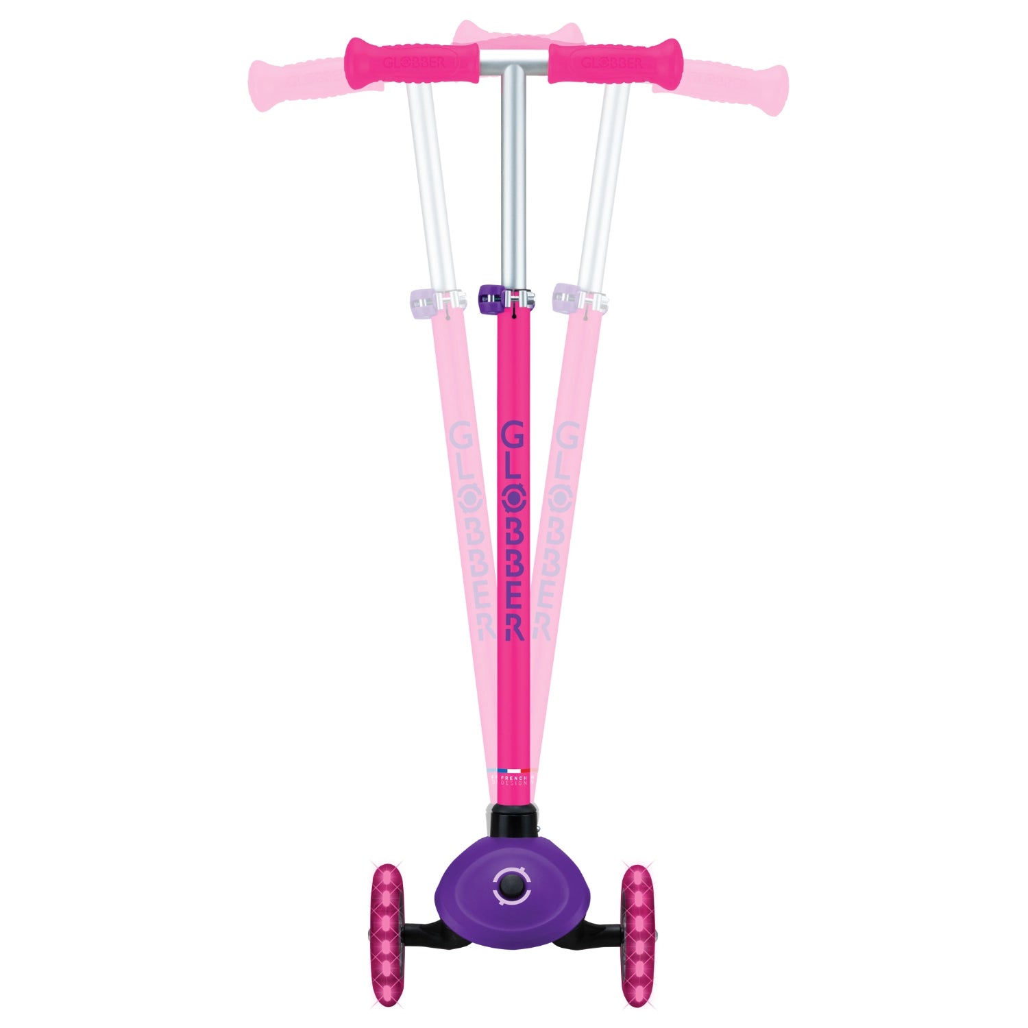 Globber Primo Foldable Lights 3 Wheel Scooter (LED Wheels) (13 Types) | 3-7Y - Pupsik Singapore