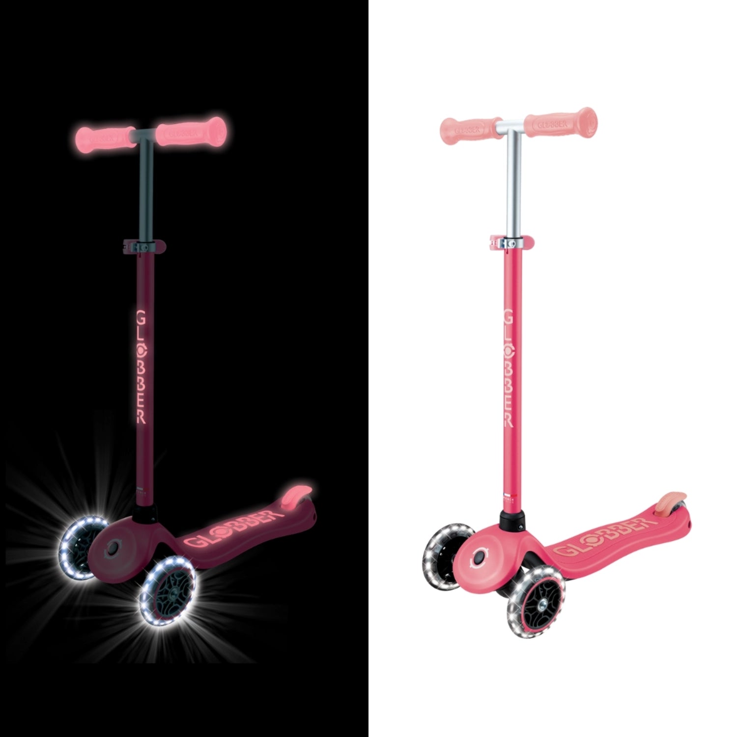 Globber Primo Foldable Lights 3 Wheel Scooter (LED Wheels) (13 Types) | 3-7Y - Pupsik Singapore