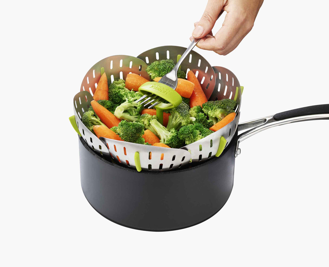 Joseph Joseph Bloom Stainless-Steel Folding Steamer Basket