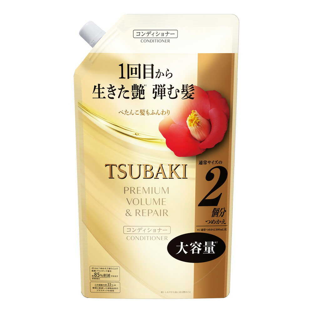 Shiseido Tsubaki Premium Volume & Repair Conditioner, 600ml Refill (Exp 01/28)
