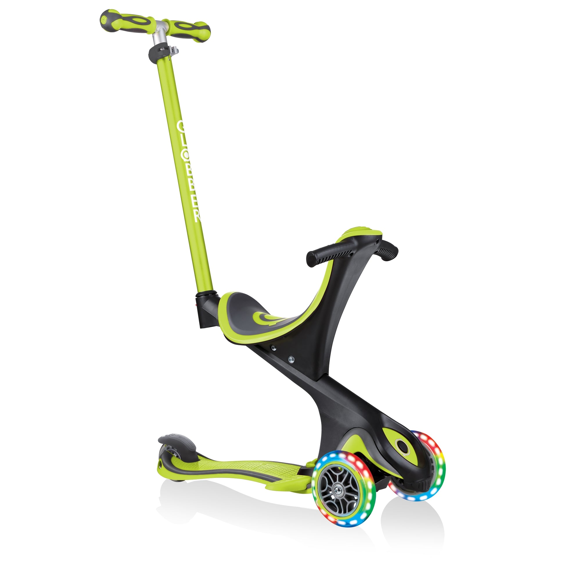 Globber GO•UP (Evo) Comfort Convertible Scooter (LED Wheels) (2 Colours) - Pupsik Singapore