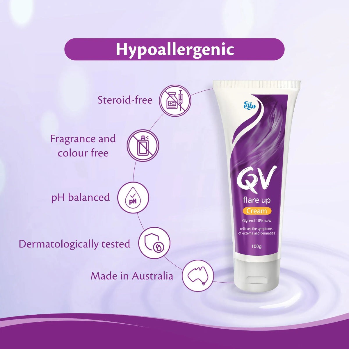 QV Flare Up Cream for Eczema, 100g (Exp 09/29)
