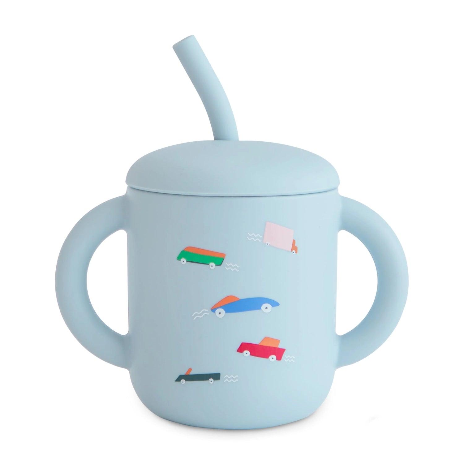 Mushie Silicone Training Cup + Straw, 175ml (14 Designs) - Pupsik Singapore