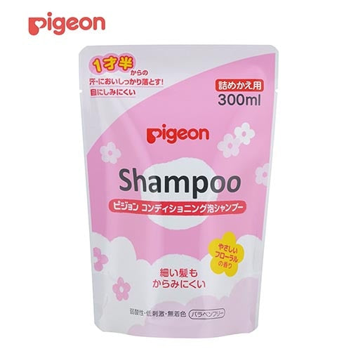 Pigeon Baby Conditioning Foam Shampoo, 300ml Refill - Floral Scented (Exp 09/27)