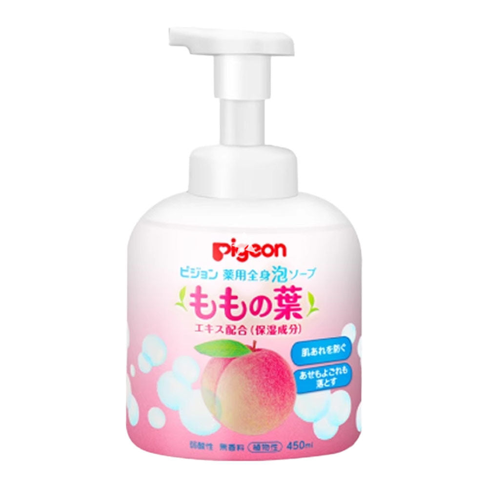 Pigeon Baby Body Foam Soap with Peach Leaf, 450ml - Exp 01/26