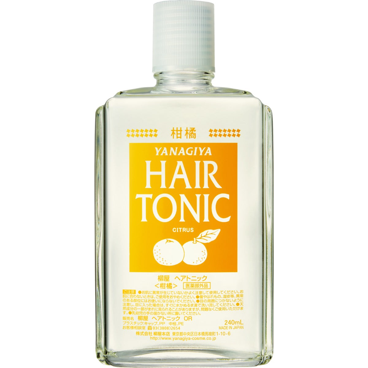 Yanagiya Hair Growth Tonic, 240ml - Citrus (Exp 10/27)