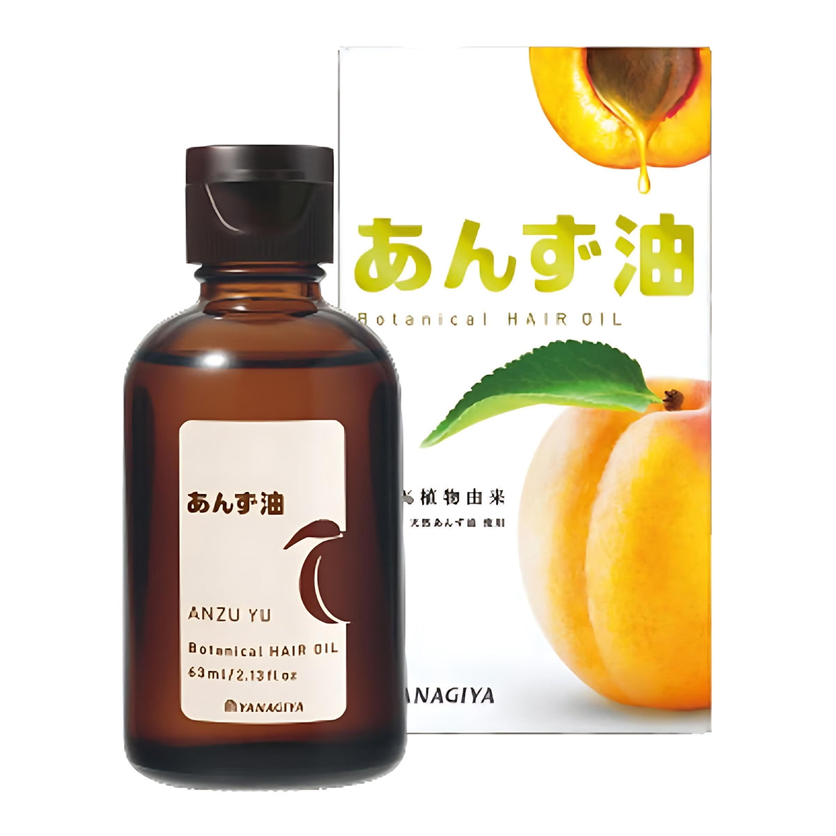 Yanagiya Apricot Hair Oil, 63ml