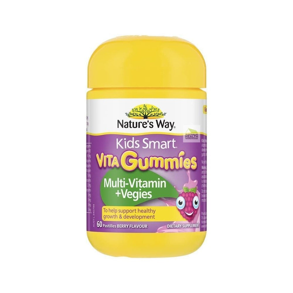 Nature's Way Kids Smart Vita Gummies Multi-Vitamin + Vegies, 60s (Exp 02/27)