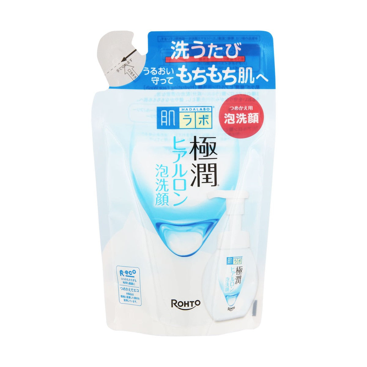 Hada Labo Gokujyun Hydrating Foaming Wash, 140ml Refill Pouch (Exp 02/28)