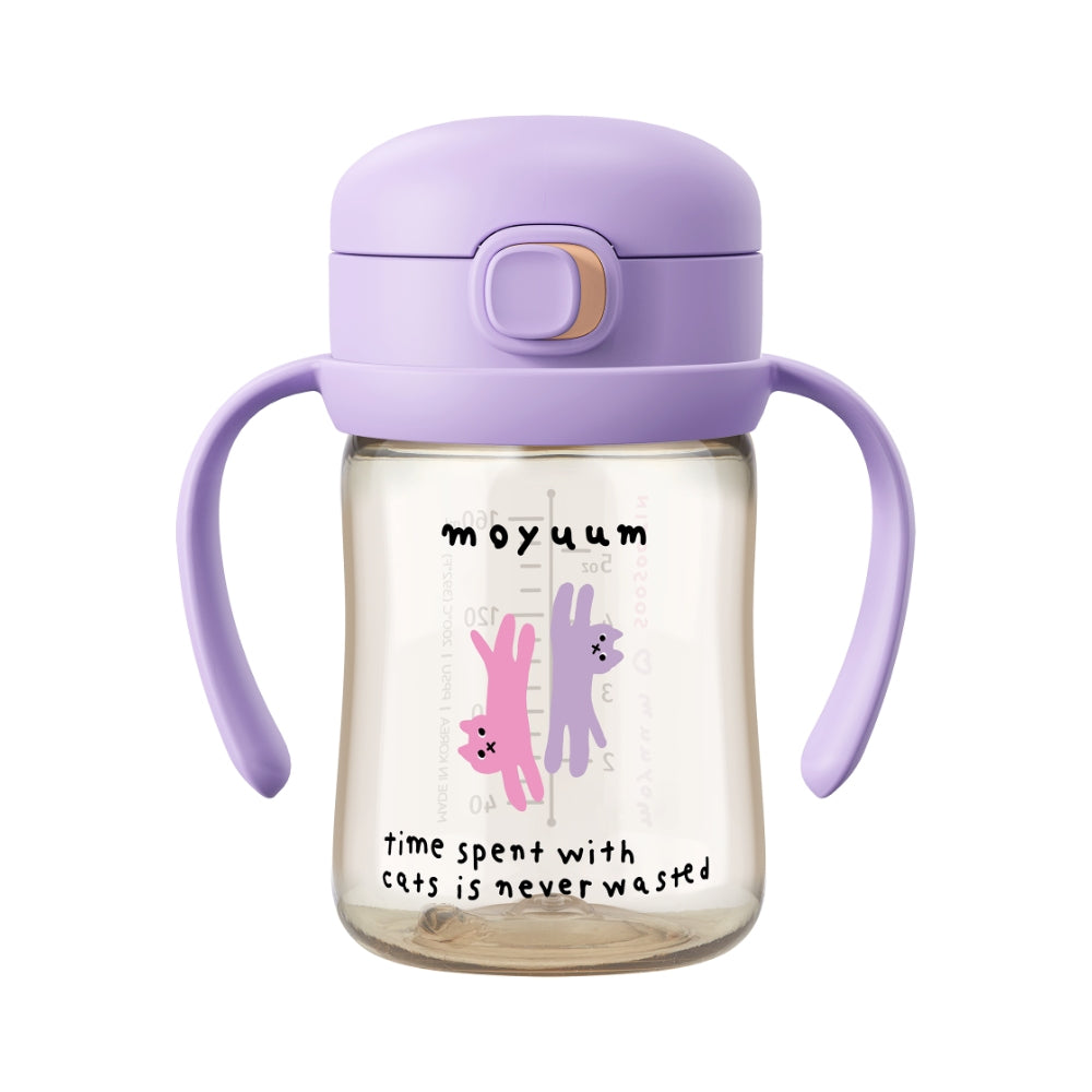 Moyuum PPSU All-in-One One-Touch Straw Bottle, 170/270/330ml (3 Designs)