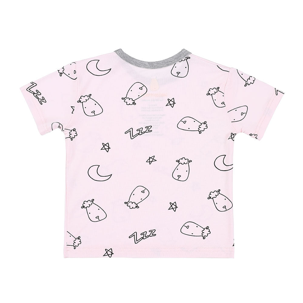 Baa Baa Sheepz Unisex Short Sleeve T-Shirt - Sweet Dreams Baa Baa Pink (4 Sizes)