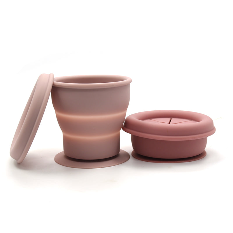 Biomom Silicone Collapsible Suction Snack Cup (2 Colors)