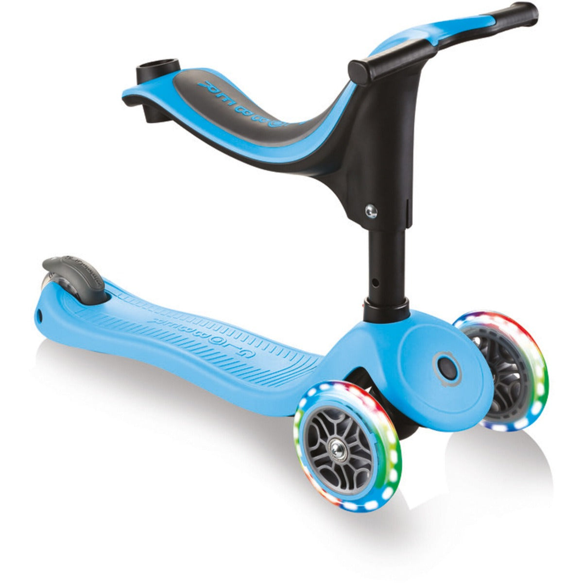 Globber GO•UP Sporty Plus Lights (LED wheels)– Sky Blue