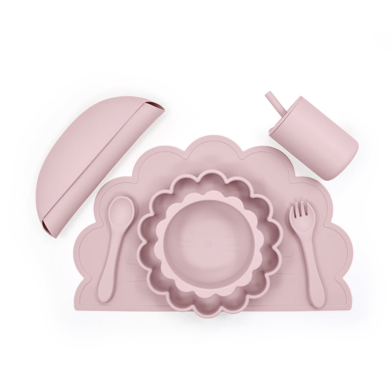 Biomom Silicone Feeding Set, Lion (5 Colors) - Pupsik Singapore