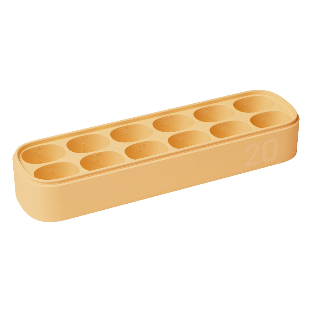 Moyuum Double-Sealed Silicone Baby Food Cube Tray - 6/12 Cubes (5 Colors)