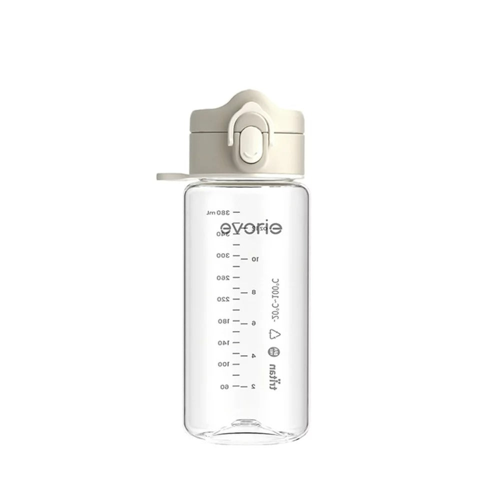 Evorie Tritan Kids Drinking Spout Water Bottle, 380ml (14 Designs)