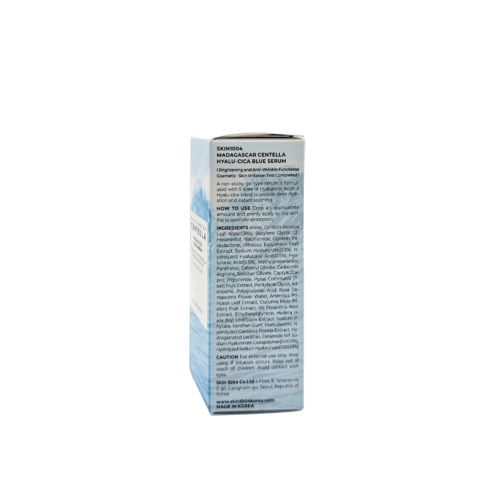 SKIN1004 Madagascar Centella Hyalu-Cica Blue Serum, 30ml (Exp 02/27)